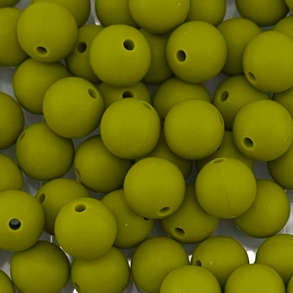 Avocado Dream Solid Silicone Bead