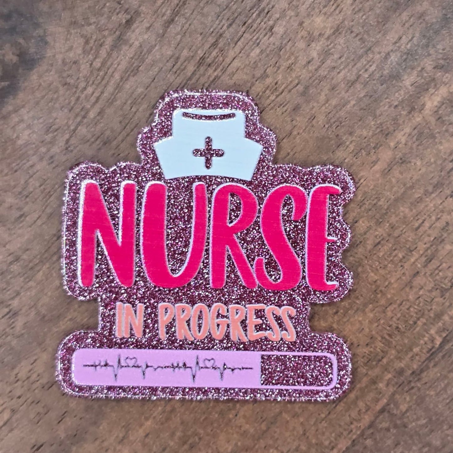 Pink Nurse In Progress Flatback