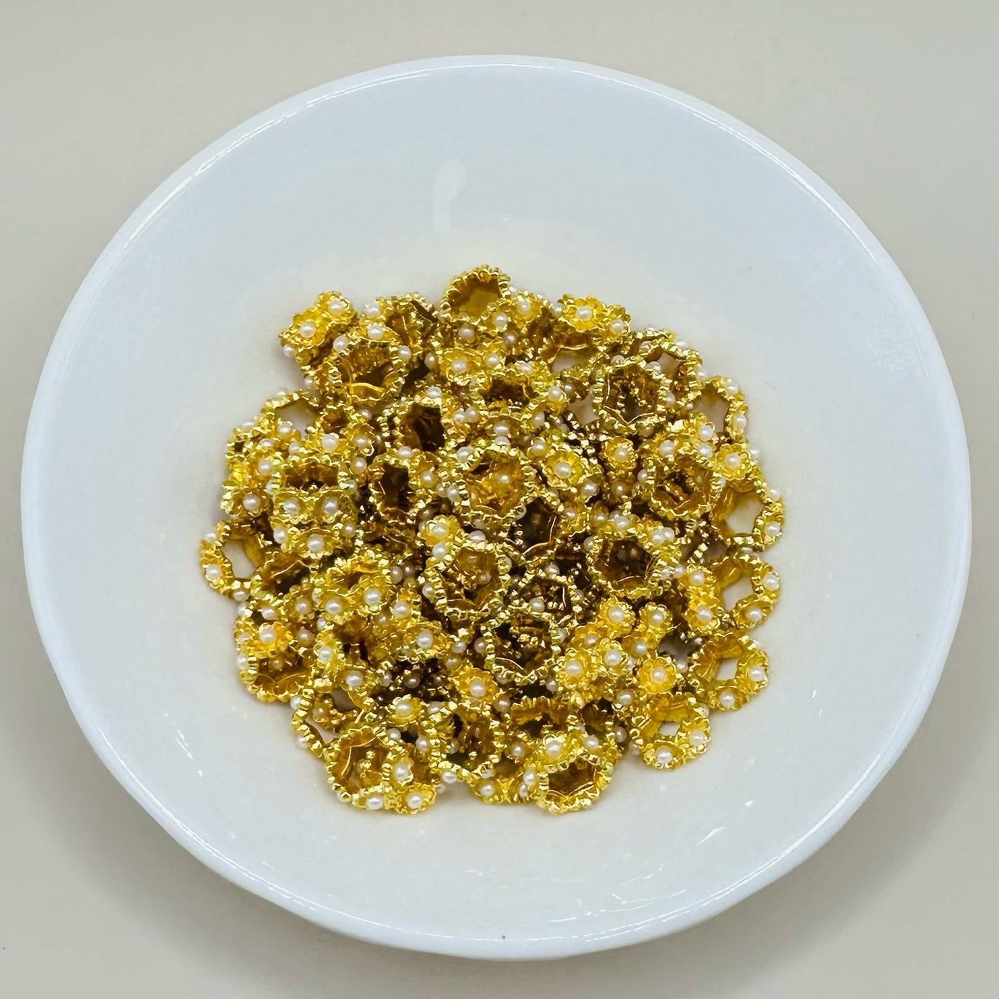 8mm Gold Pearl Spacer Pack