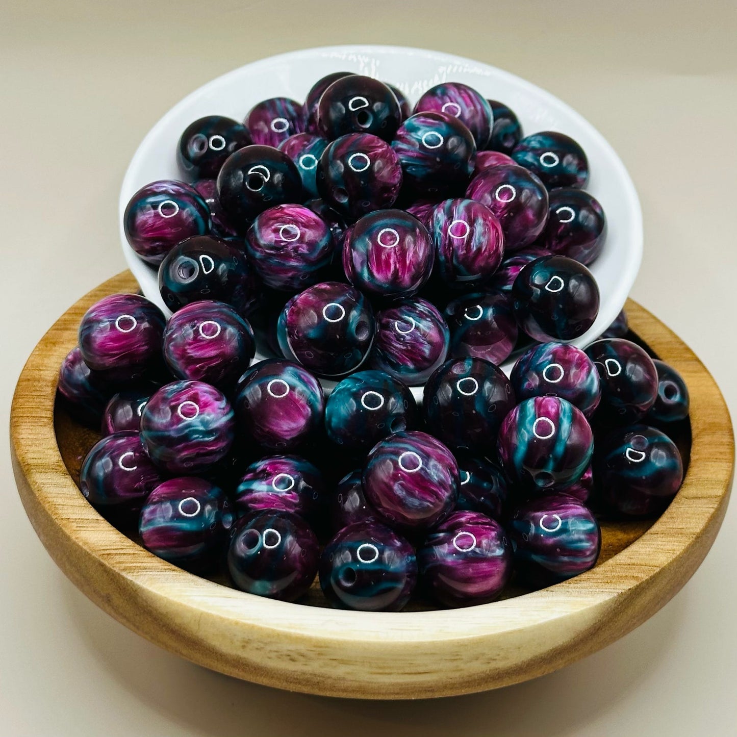 16mm Galaxy Acrylic Bead Pack