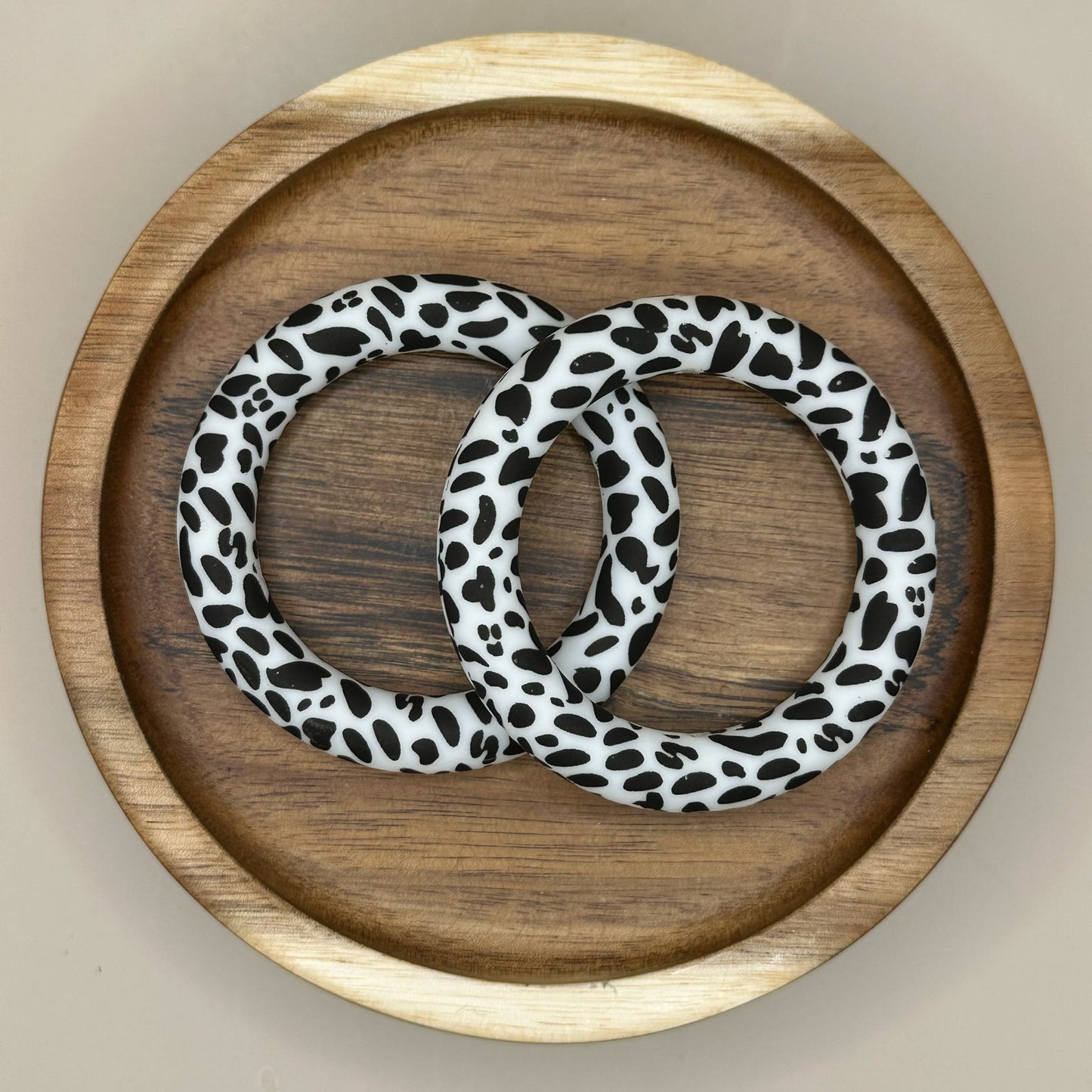 65mm Cow Print Silicone Ring
