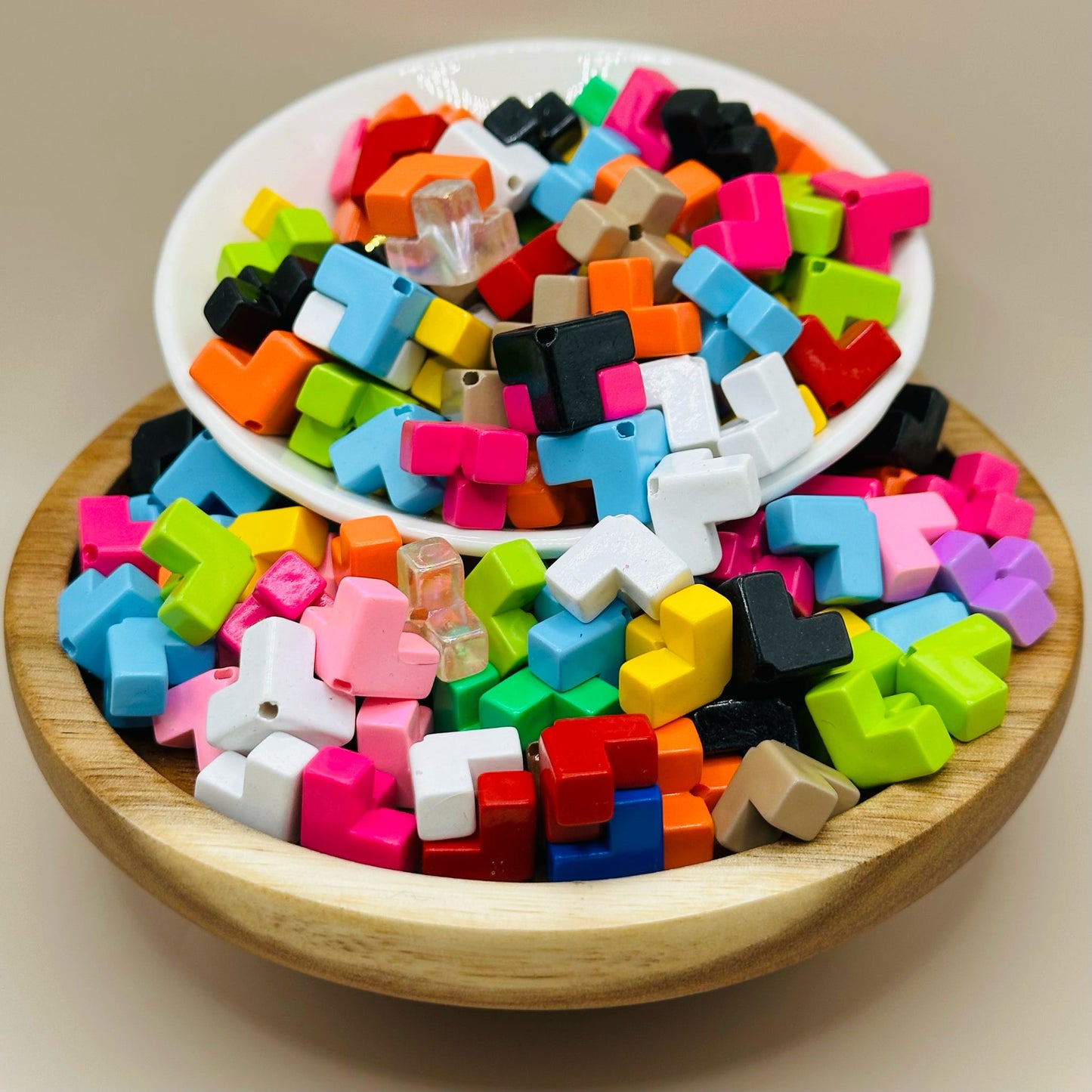 Acrylic Stacking Cube Bead *NOT FOR PENS*