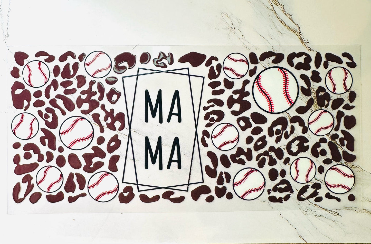 16oz Baseball Mama Cup Wrap