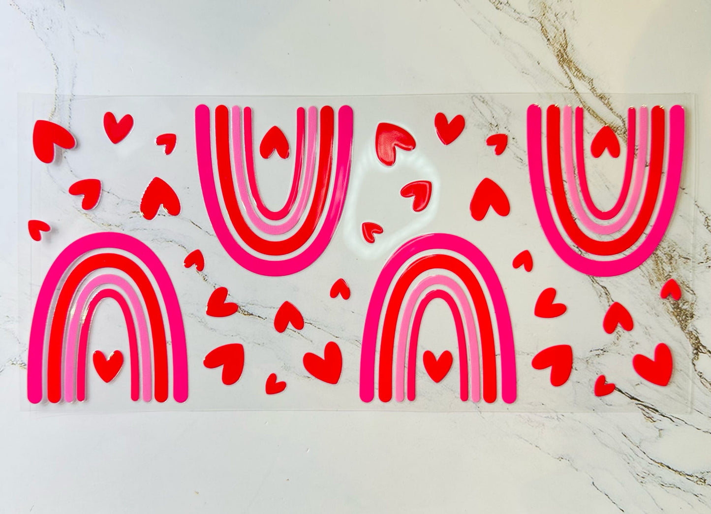 16oz Pink Rainbow Cup Wrap