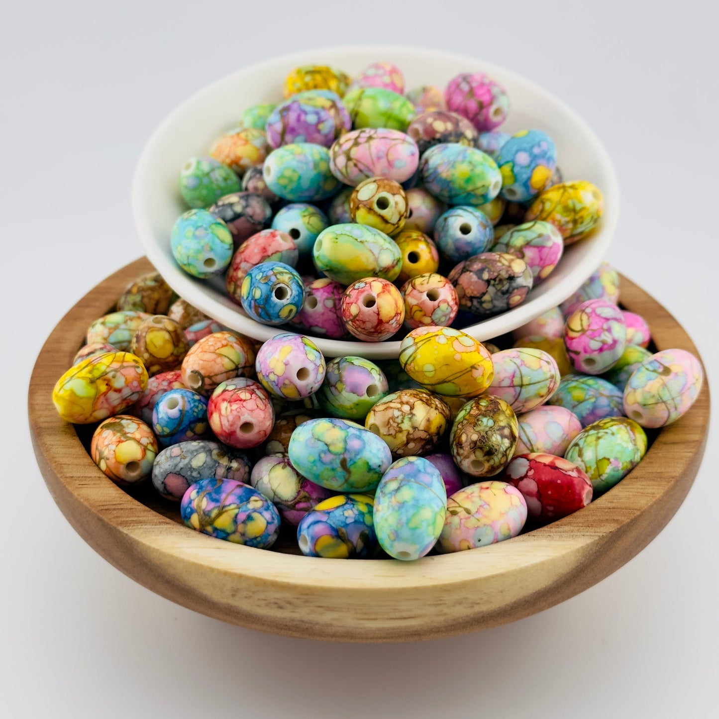 Acrylic Tie Dye Eggs