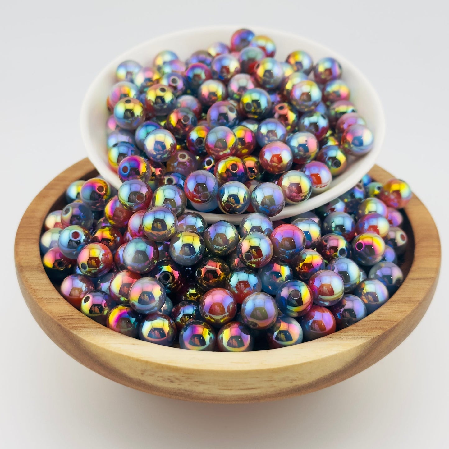 12mm Dark Opal Acrylic Beads