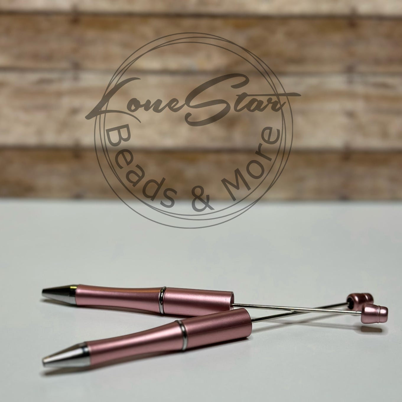 Rose Gold Pearl Beadable Pen