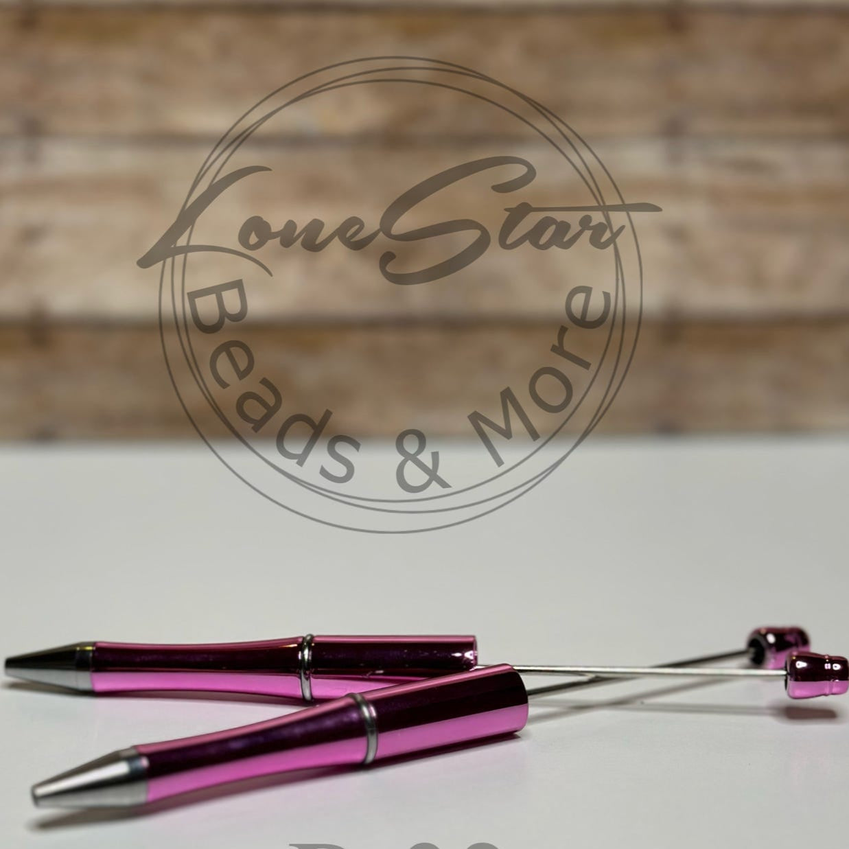 Metallic Pink Beadable Pen