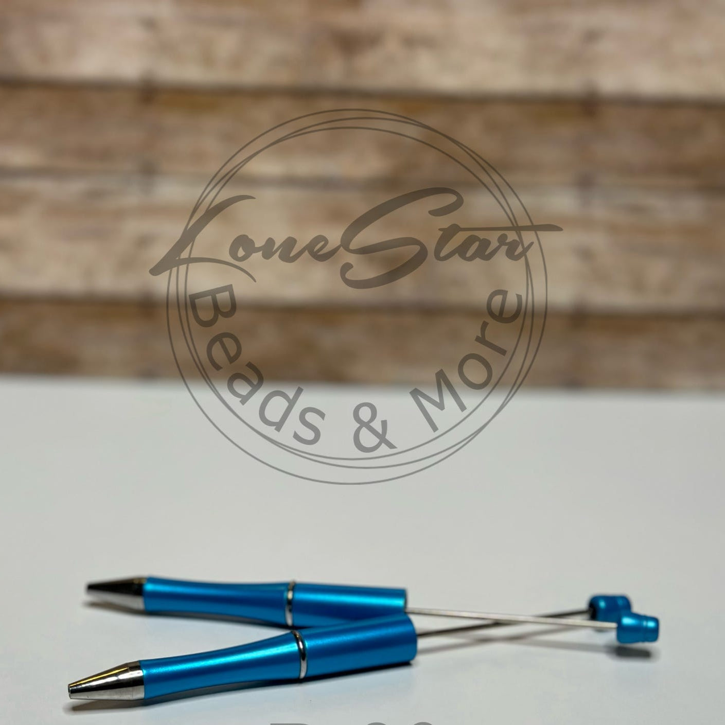 Blue Pearl Beadable Pen