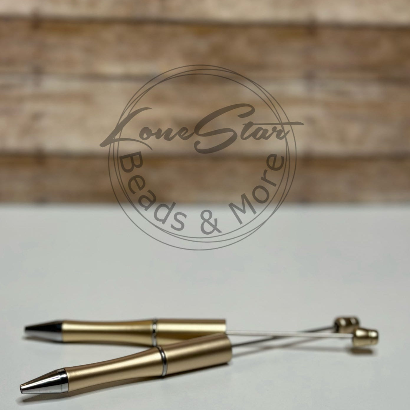 Gold Pearl Beadable Pen