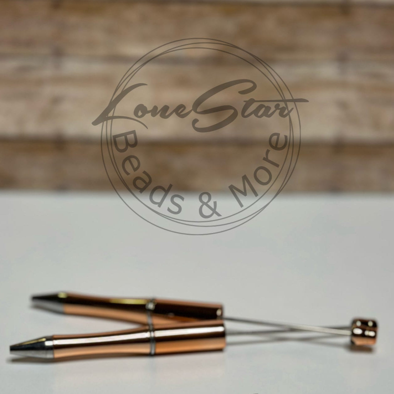 Metallic Copper Beadable Pen