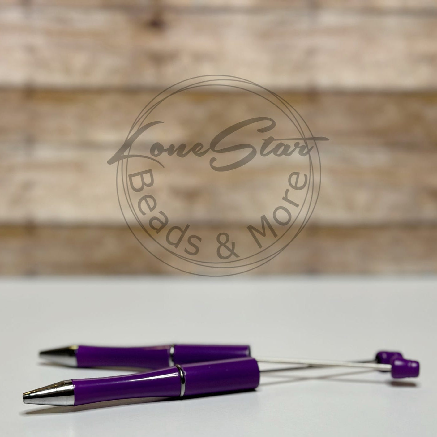 Solid Purple Beadable Pen