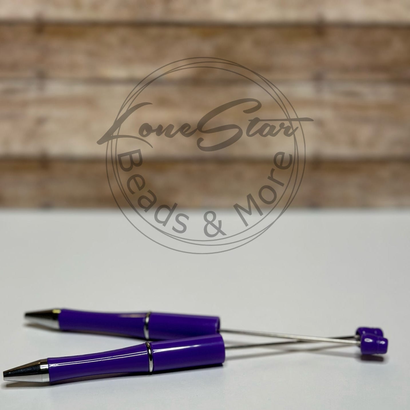 Solid Royal Blue Beadable Pen