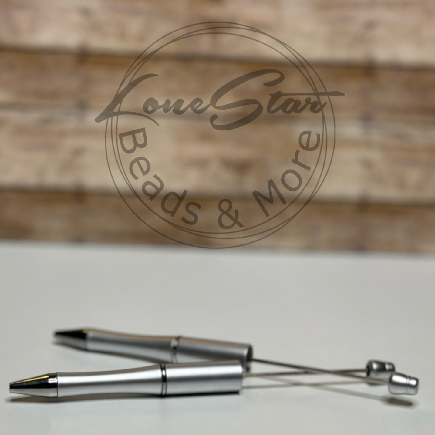 Silver Pearl Beadable Pen