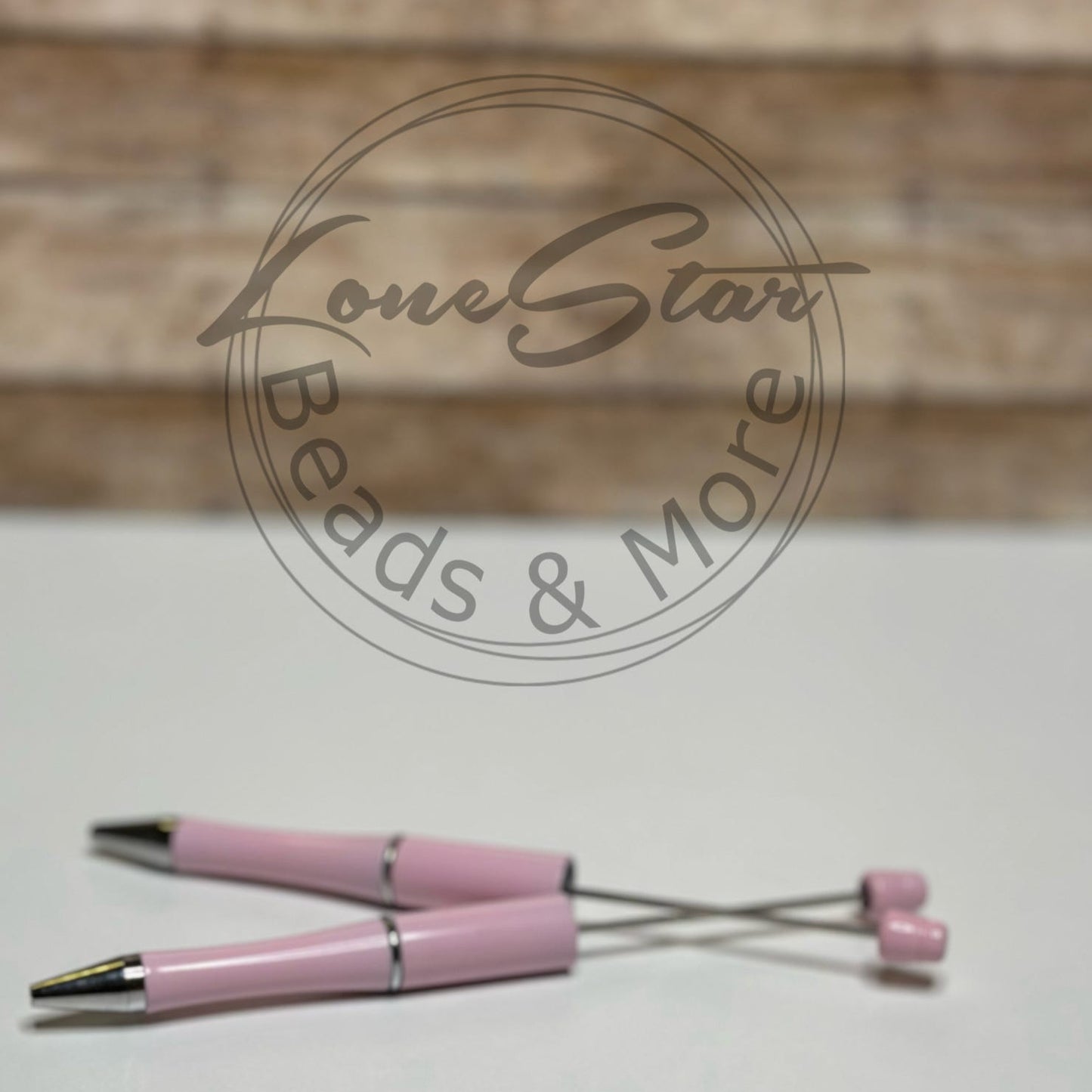 Solid Baby Pink Beadable Pen