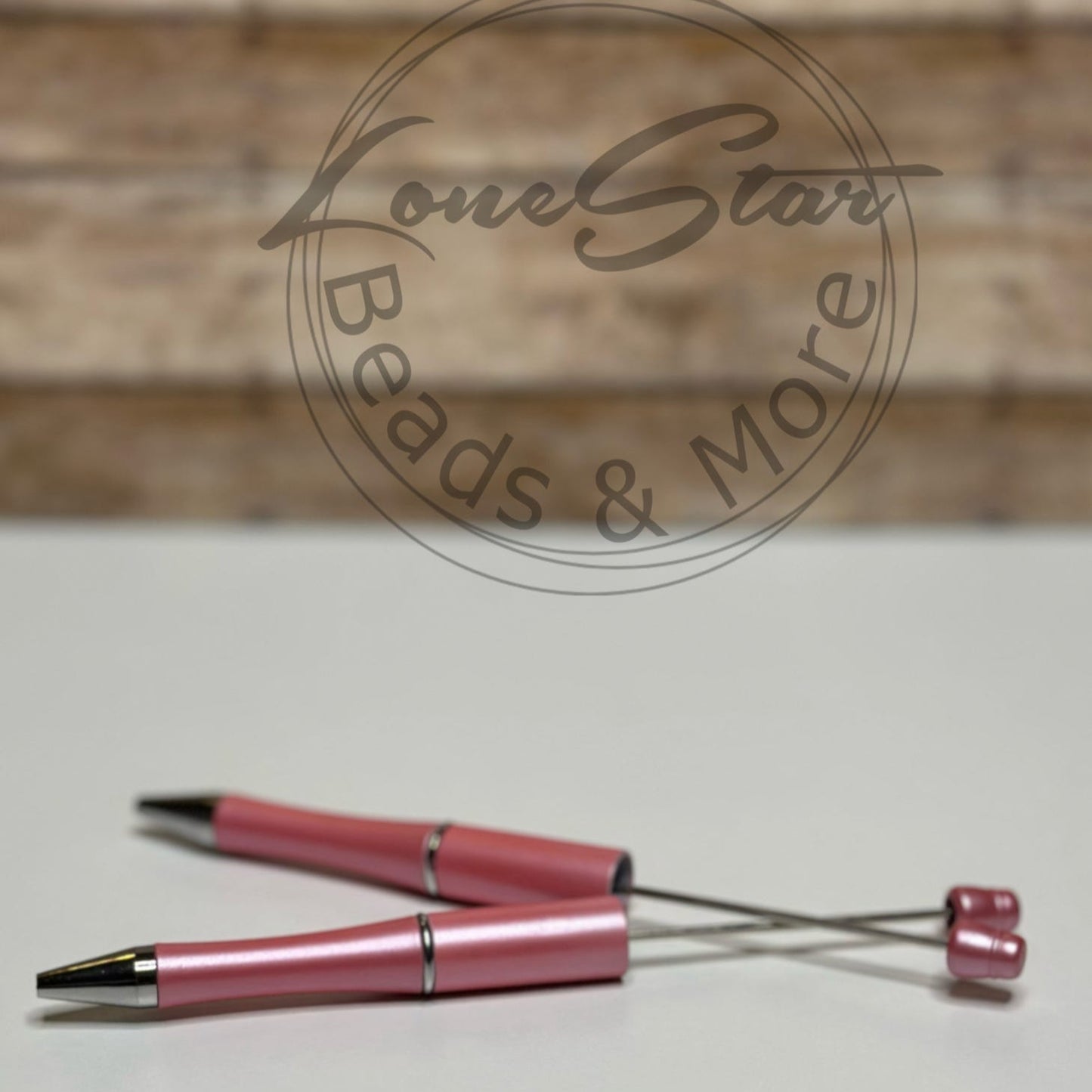 Bubble Gum Pink Pearl Beadable Pen