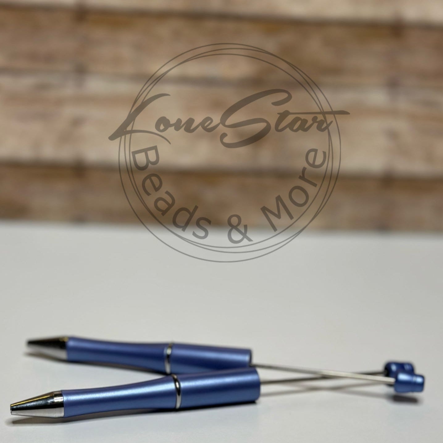 Ocean Blue Pearl Beadable Pen