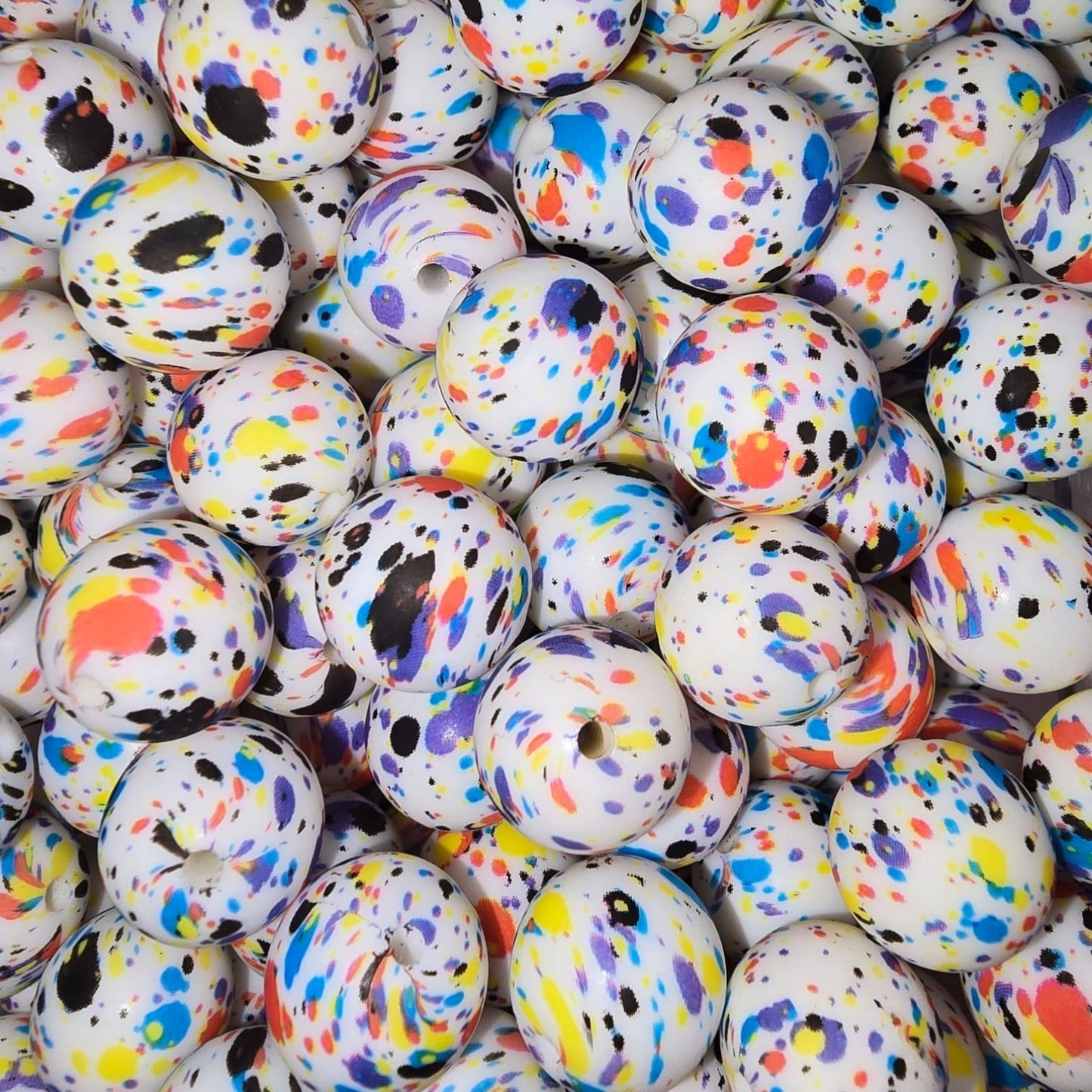 15mm Paint Party Silicone Bead