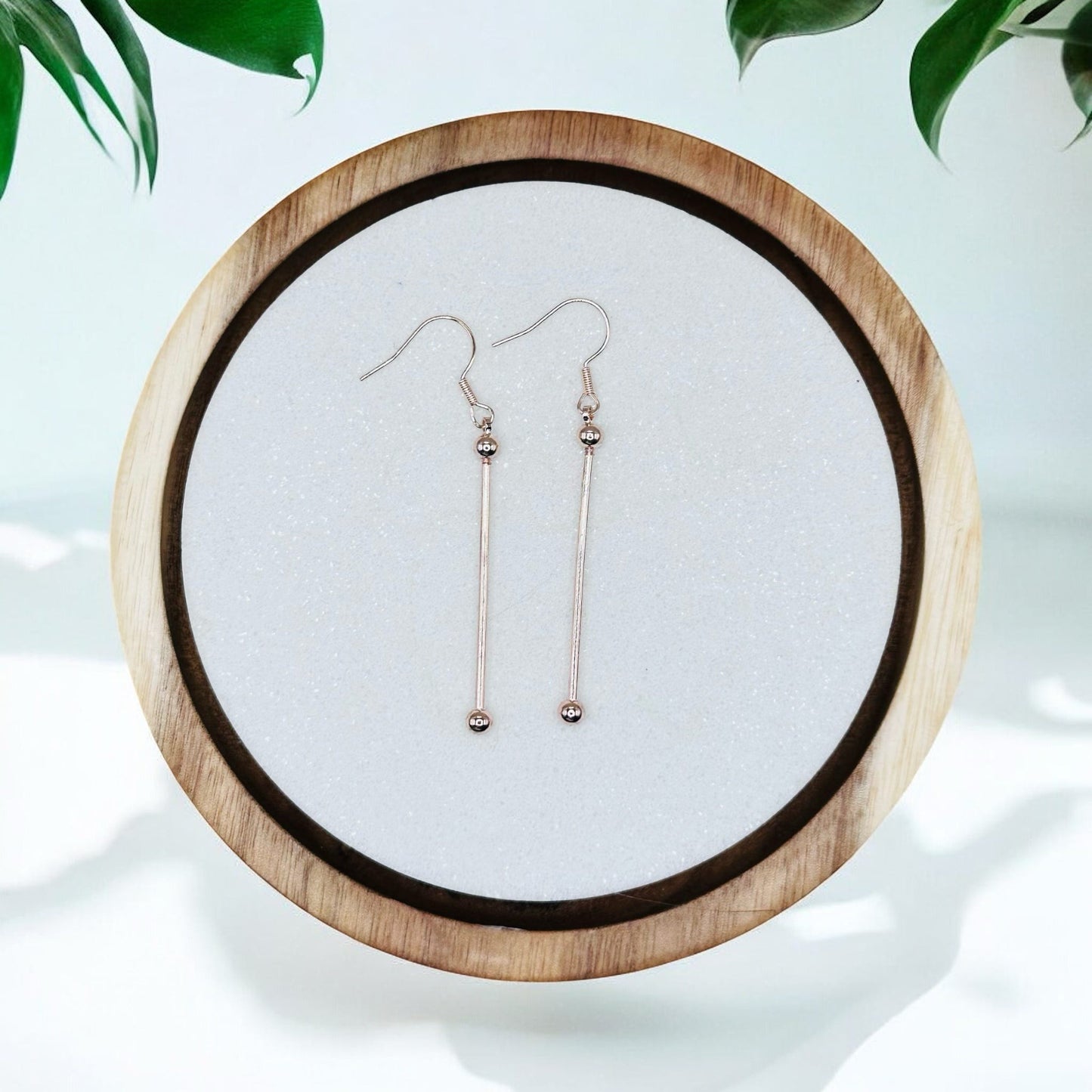 1.5" Rose Gold Earring Set