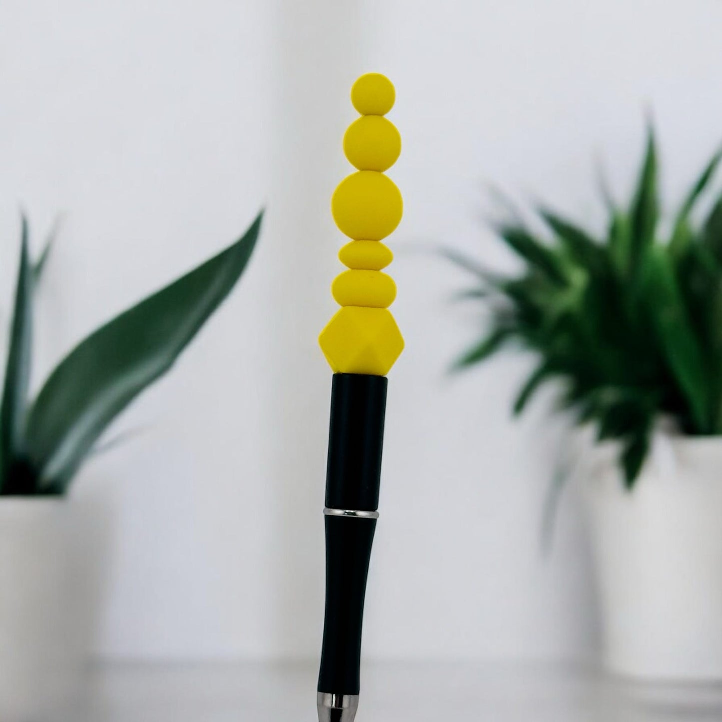 Lemon Zest Yellow Solid Silicone Bead