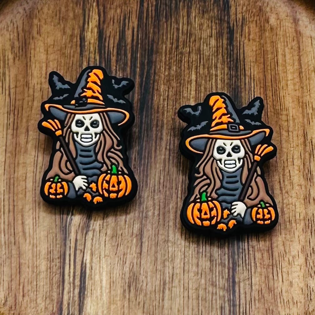 Skeleton Witch Focal Bead