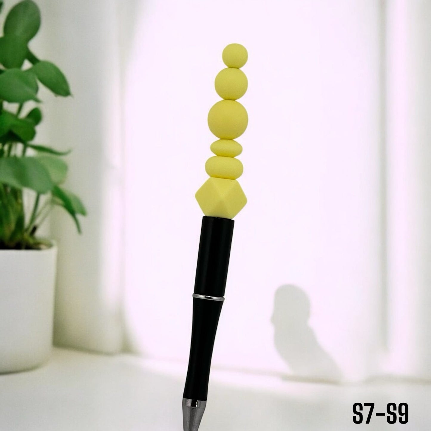 Citrus Pop Yellow Solid Silicone Bead