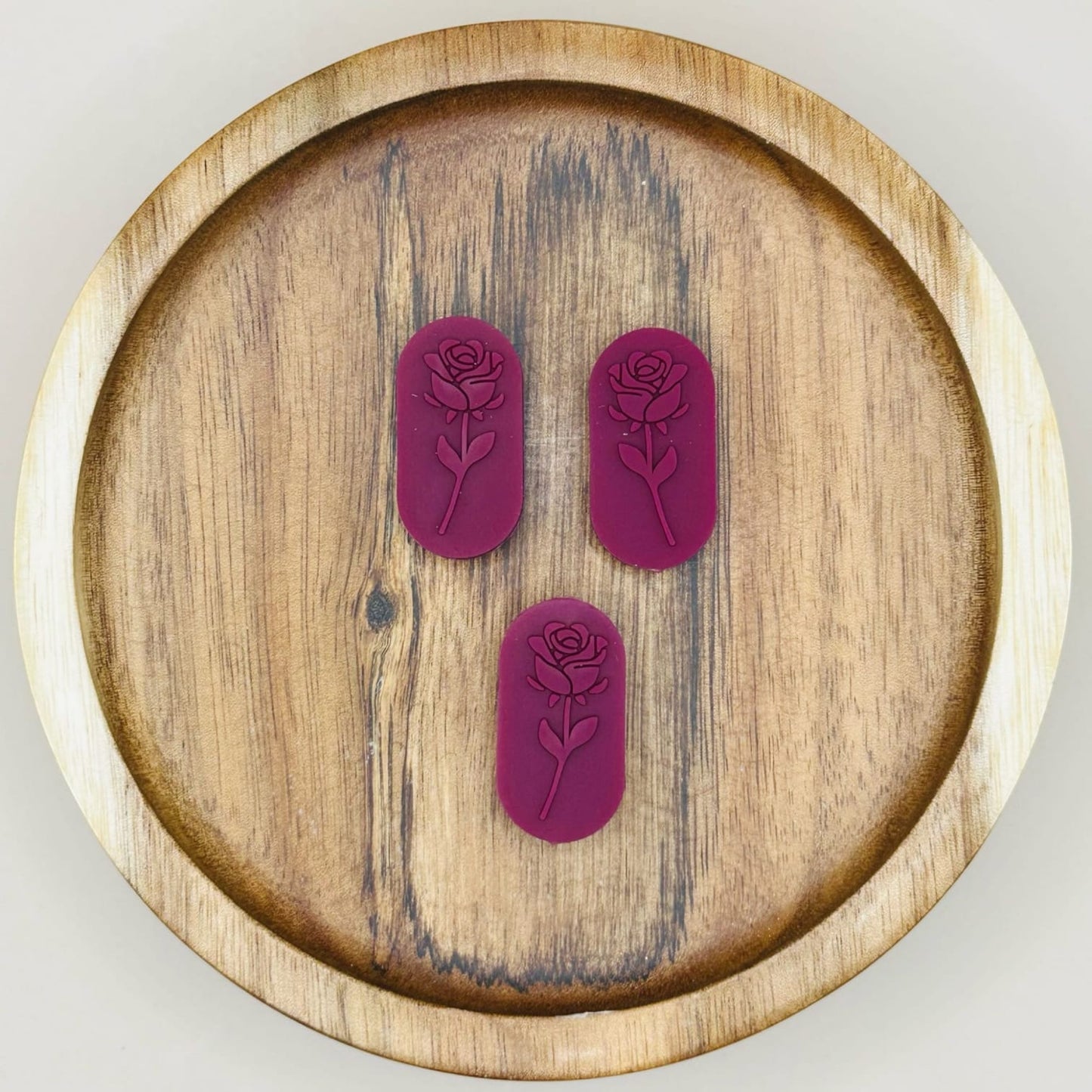 Embossed Flower Focal Bead