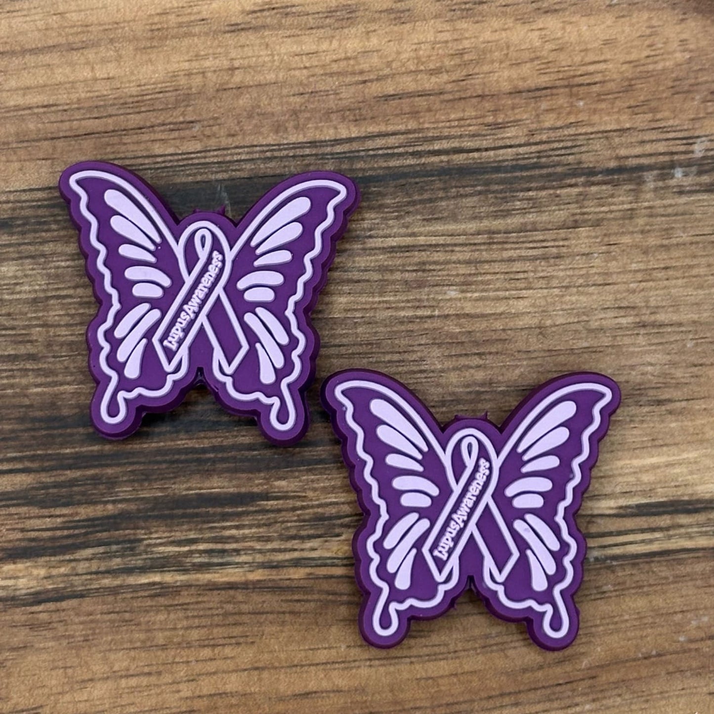 Awareness Butterfly Focal Bead