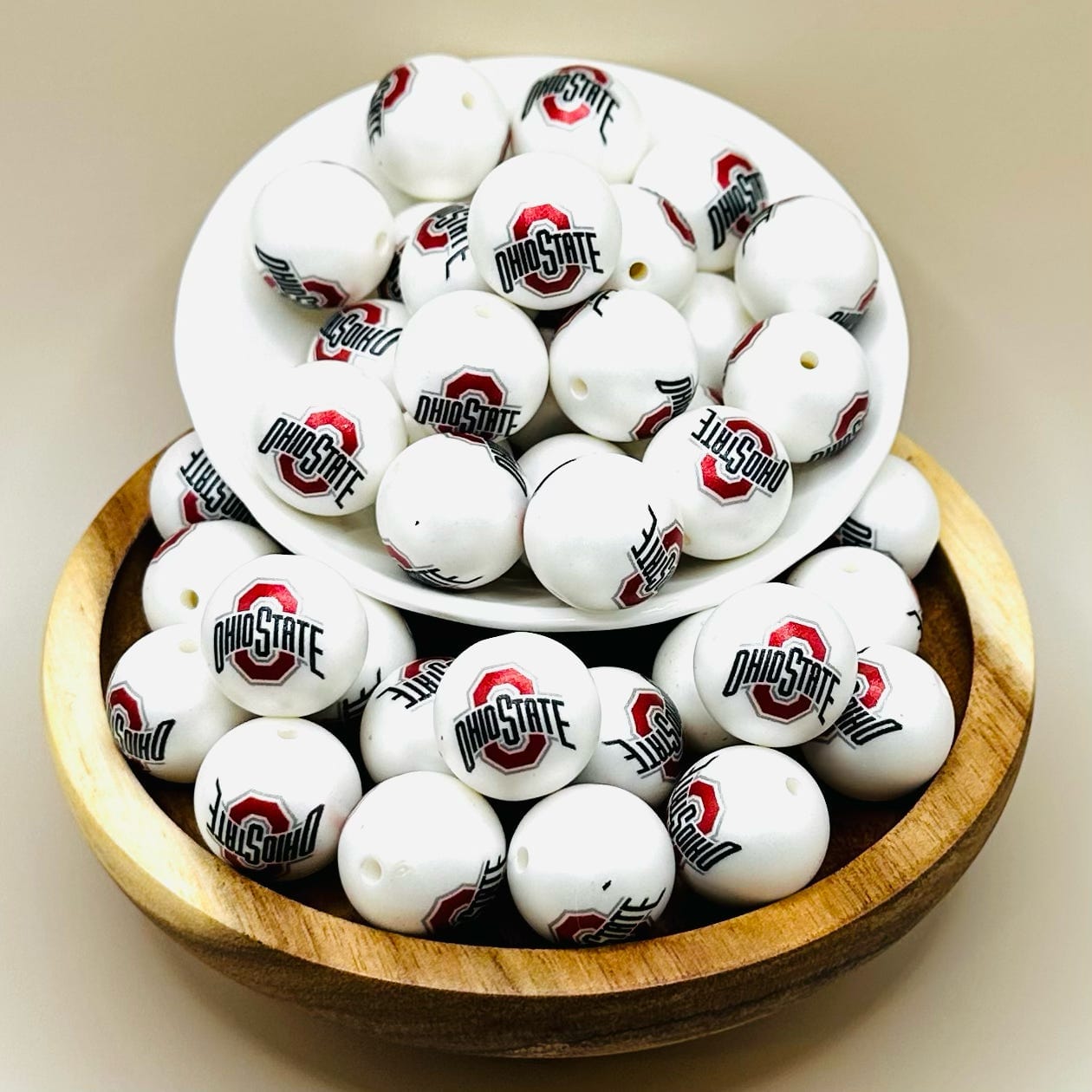 20mm College Acrylic Bead