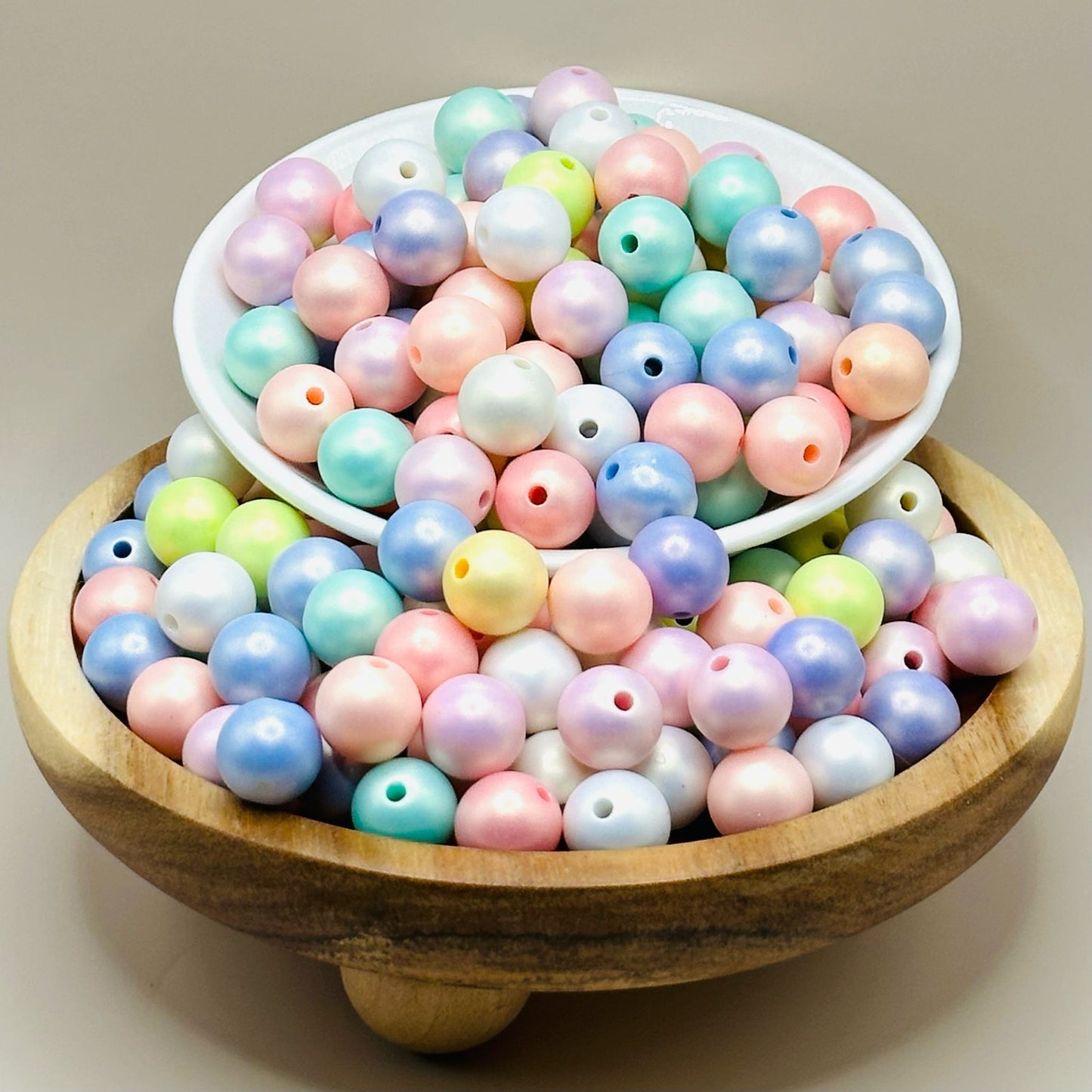 12mm Pastel Acrylic Beads