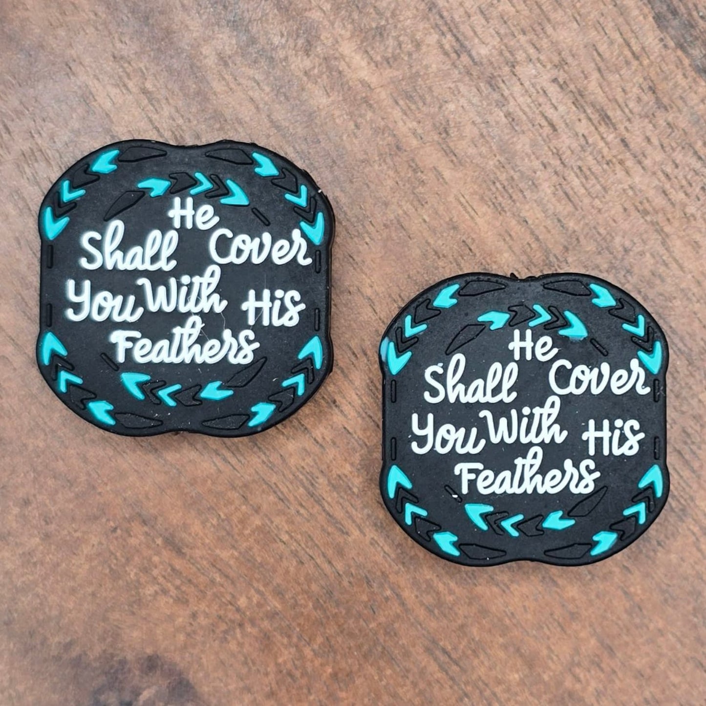 He Shall Cover You Focal Bead