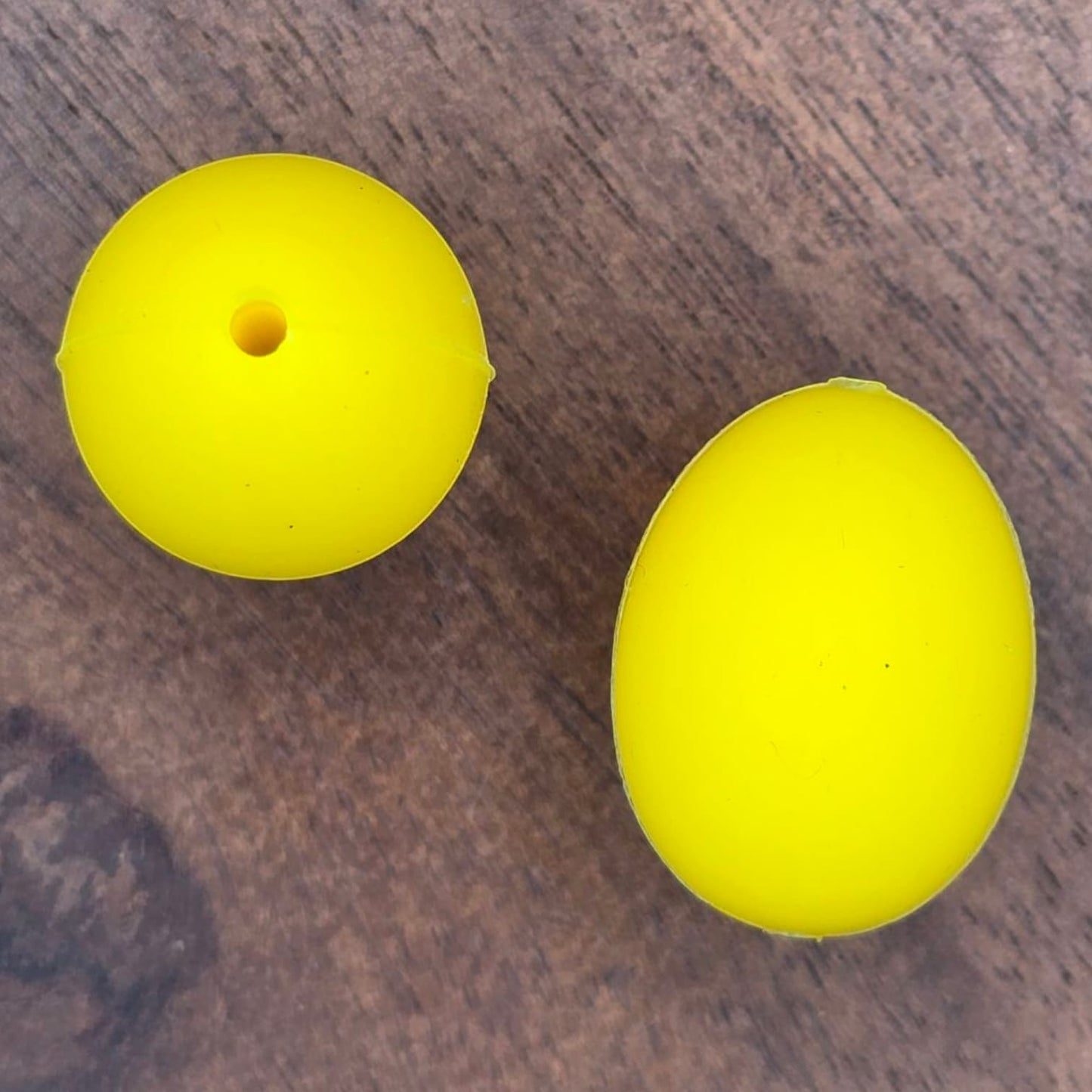 3D Yellow Easter Egg Focal Bead