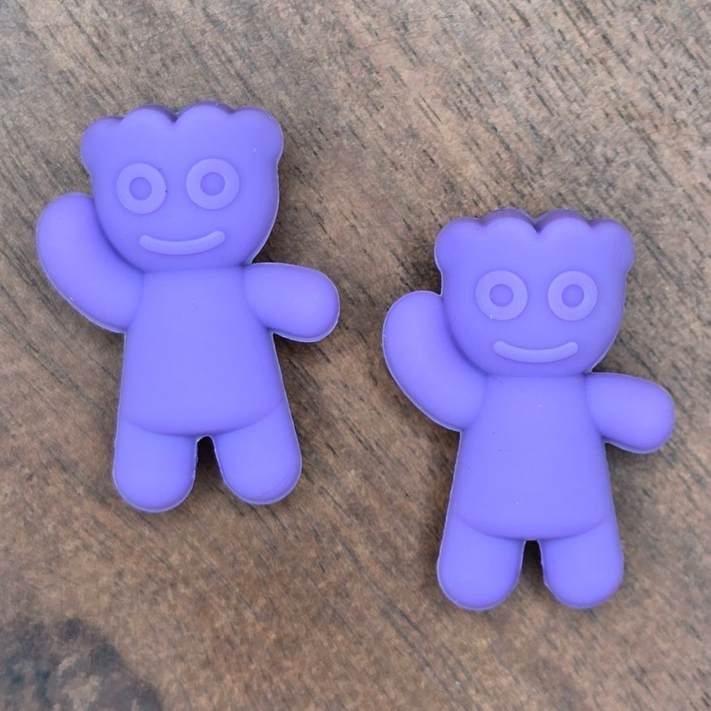 3D Purple Gummy Friend Focal Bead
