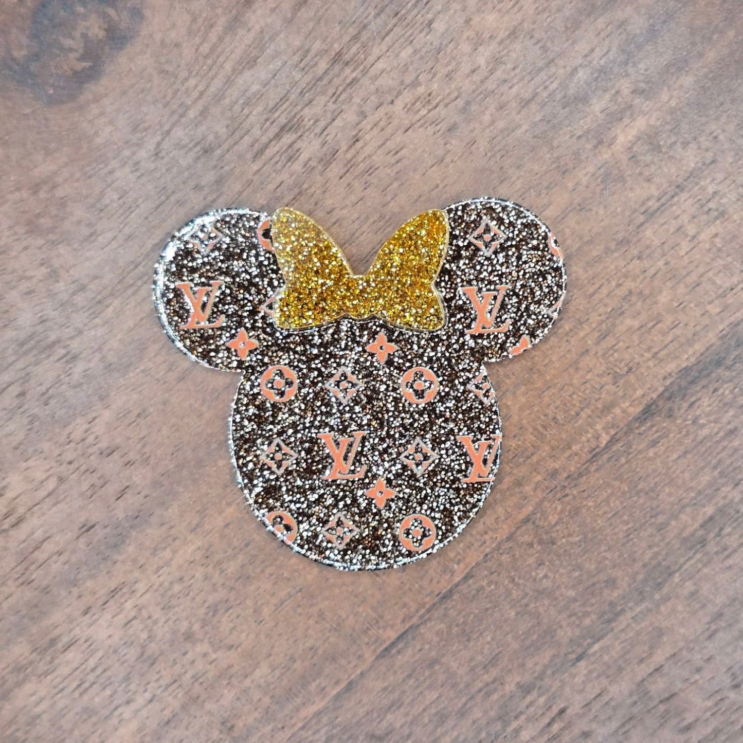 Sparkly Brand Mouse Glitter Flatback