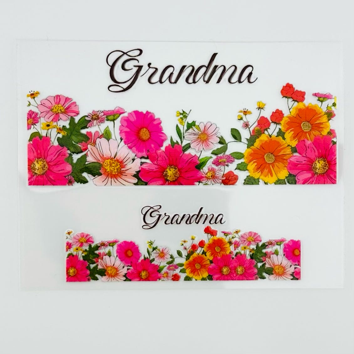 Floral Grandma Mini Tumbler Wrap