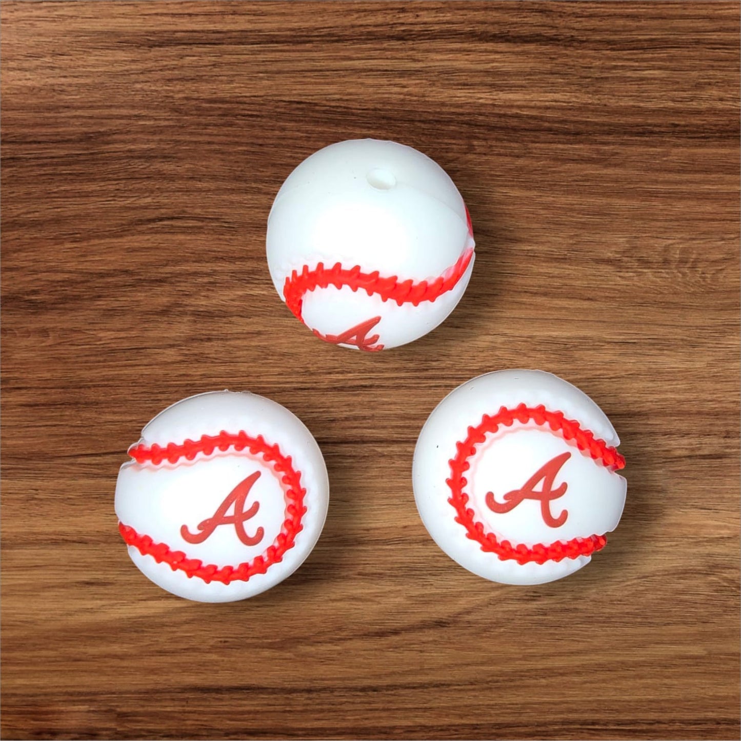 3D Baseball Focal Bead