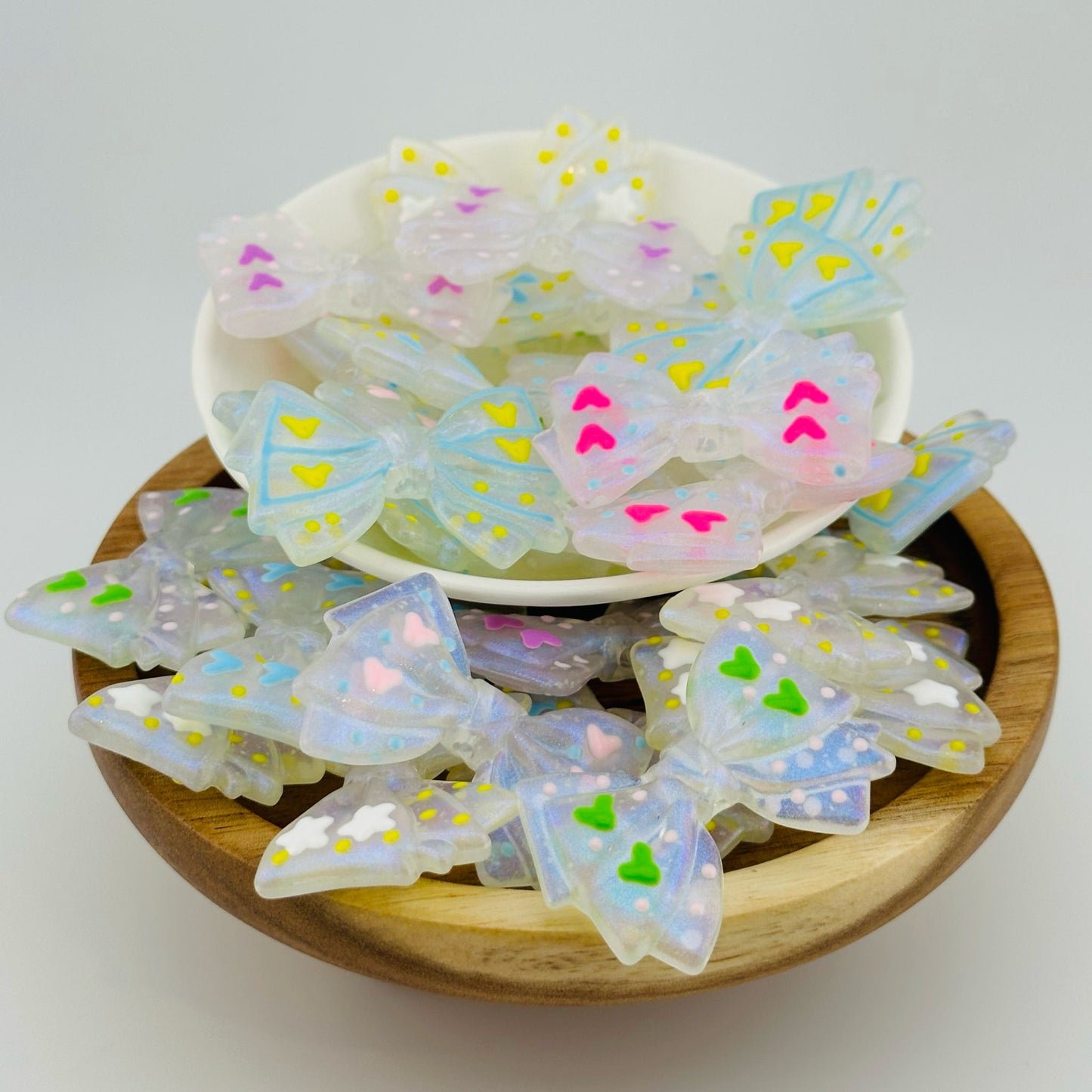 Handpainted Acrylic Bows