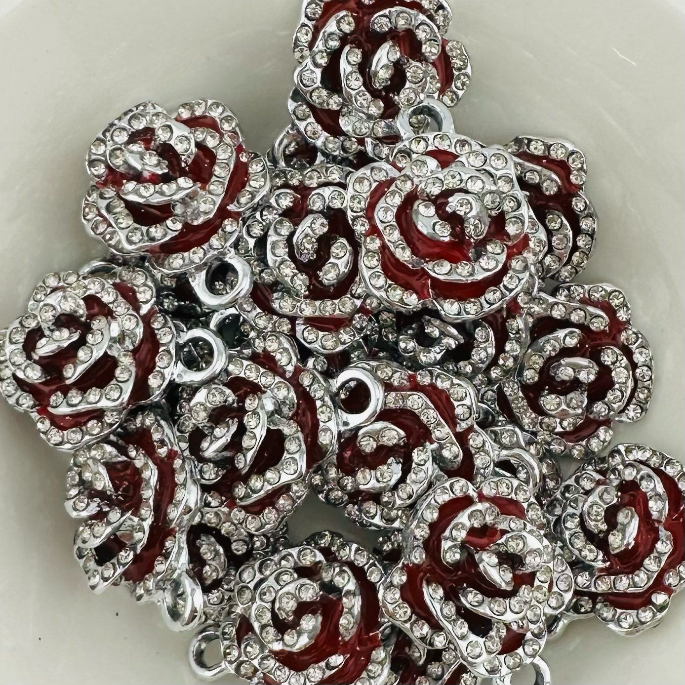 Metal Rose Charm