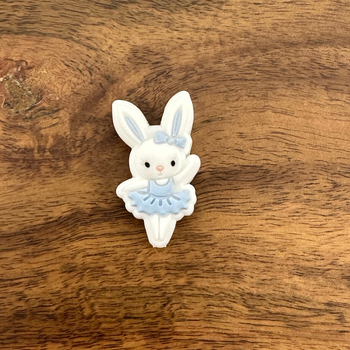 Blue Bunny Ballerina Focal Bead