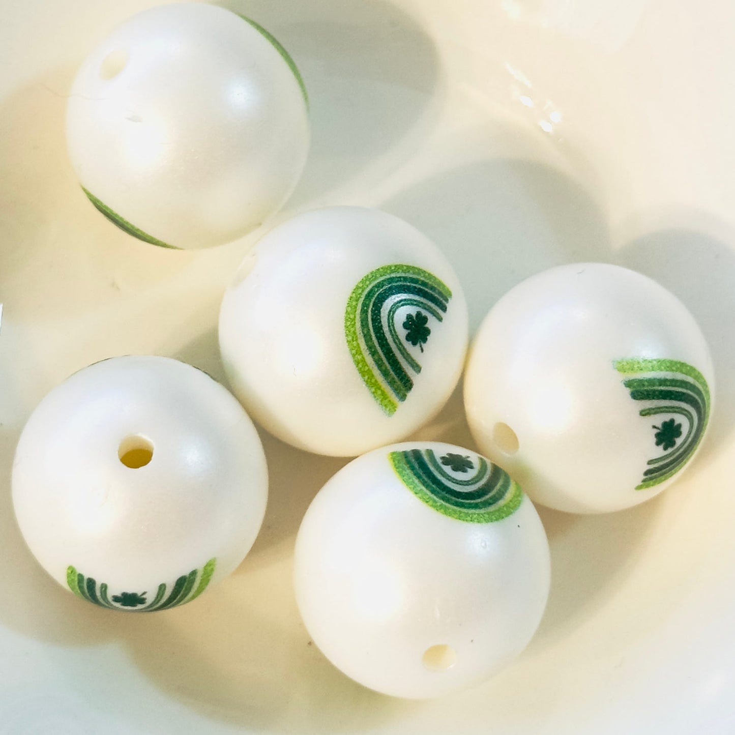 20mm Lucky Rainbow Acrylic Beads