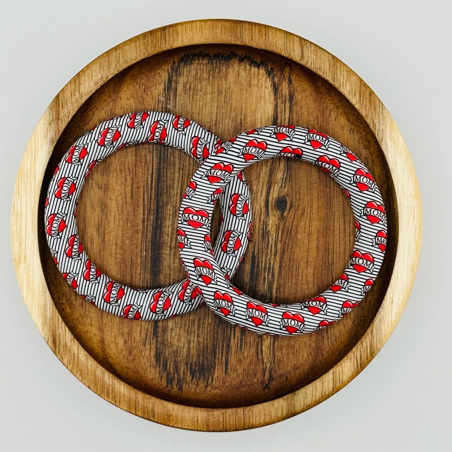 65mm Mom Tattoo Printed Silicone Ring