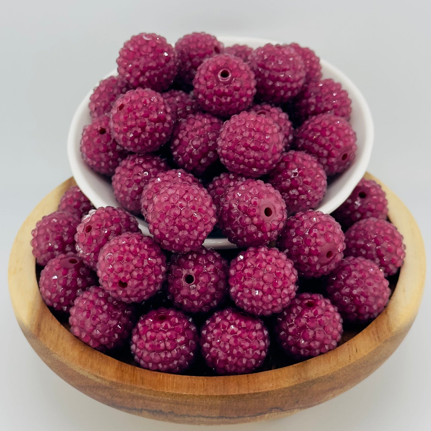 20mm Wine Not Rhinestone Acrylic Beads