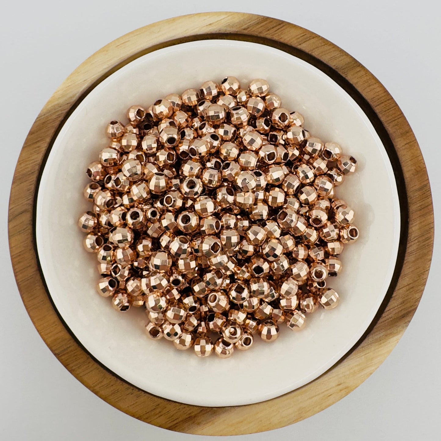 6mm Rose Gold Disco Spacer