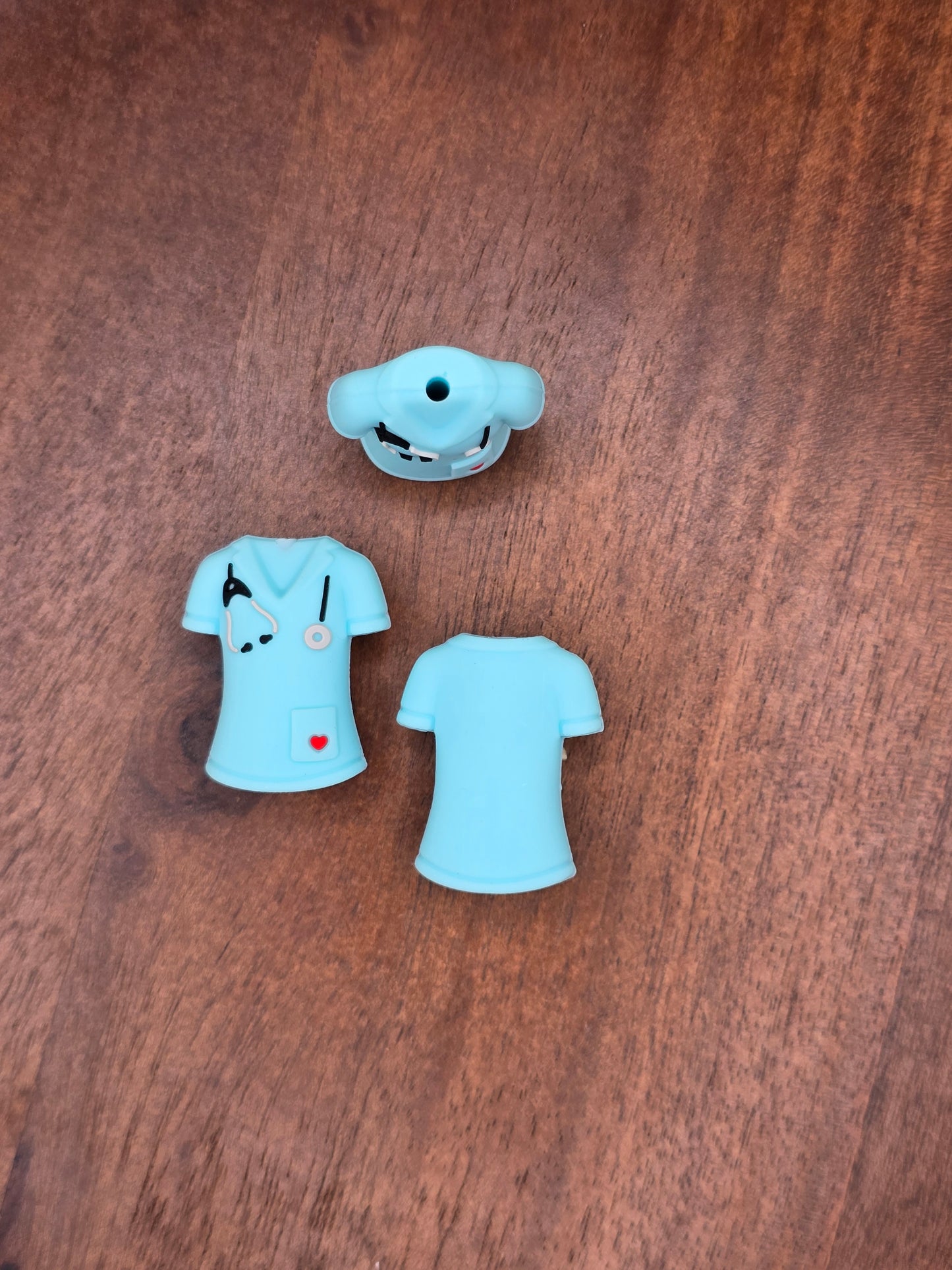 Medical Scrubs Blue 3D Focal