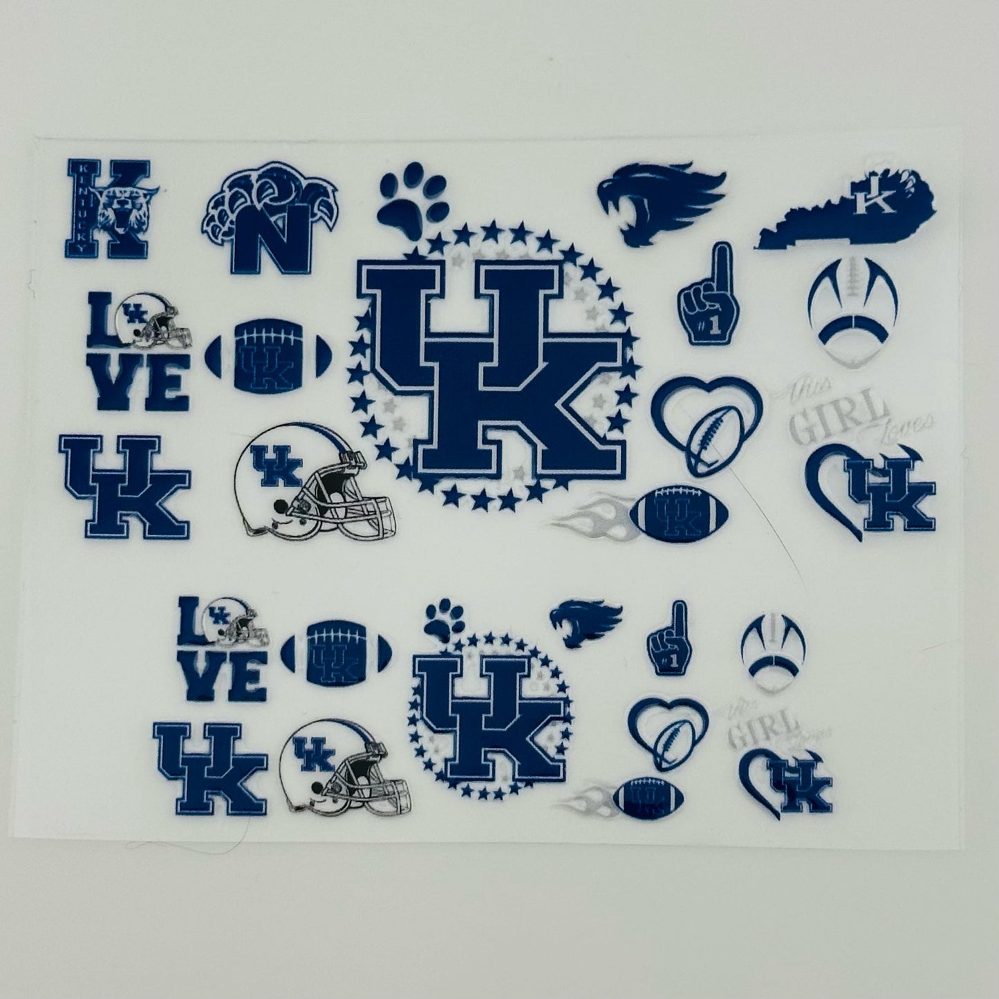 Blue College Football Mini Tumbler Wrap