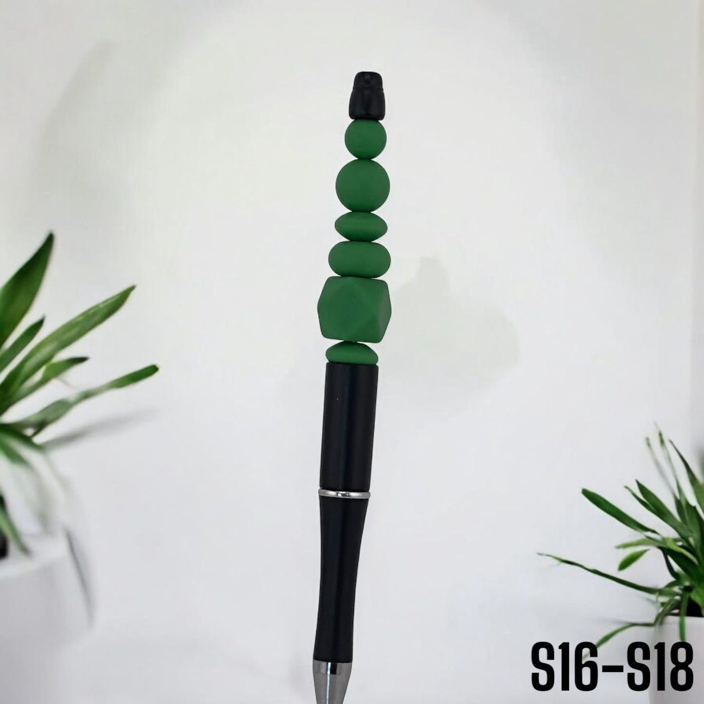 Christmas Green Solid Silicone Bead
