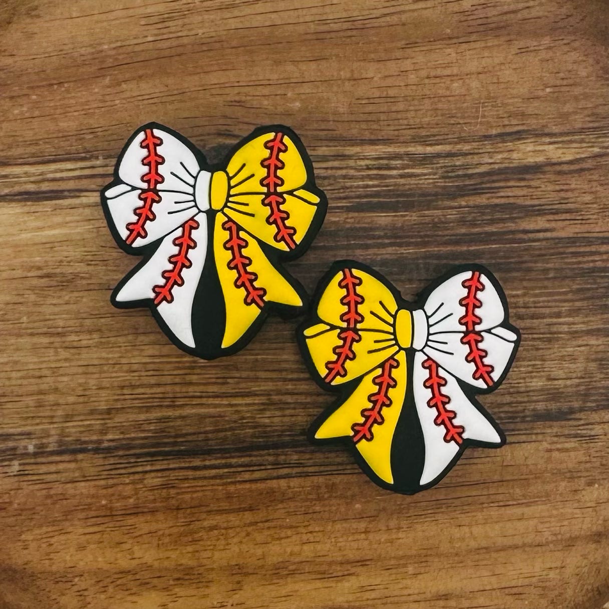 Ball Game Bow Focal Bead