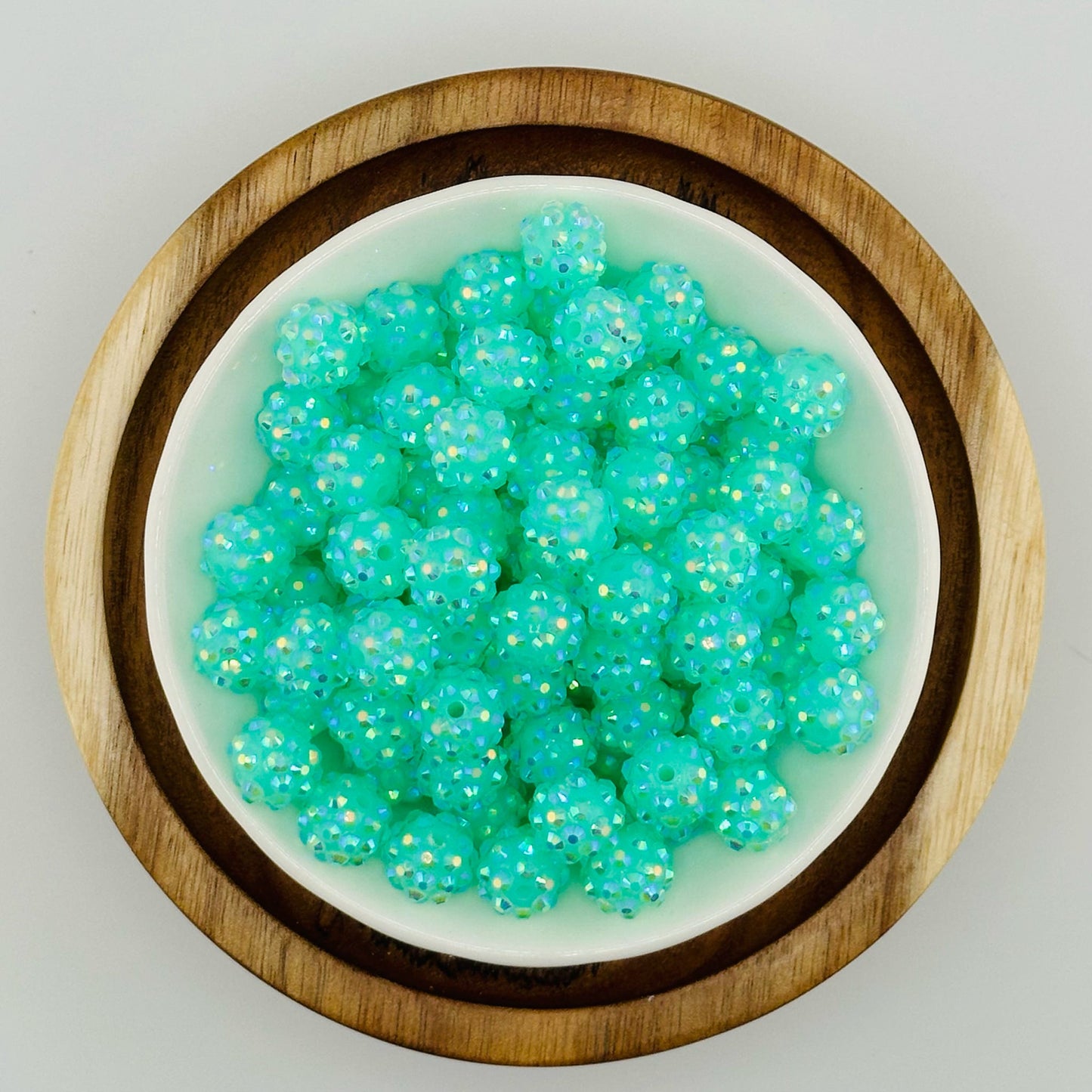 10mm Sea Green Rhinestone