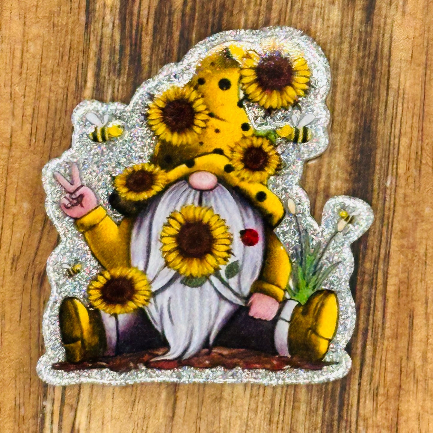 Sunflower Gnome Flatback