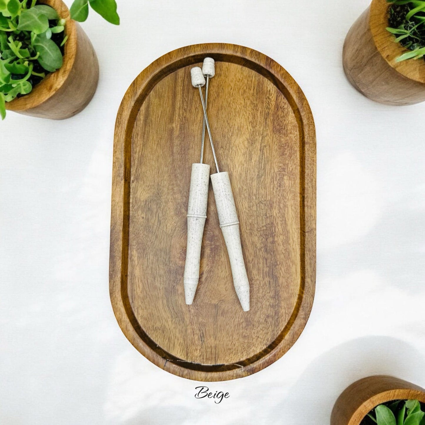 Beige Recycled Beadable Pen